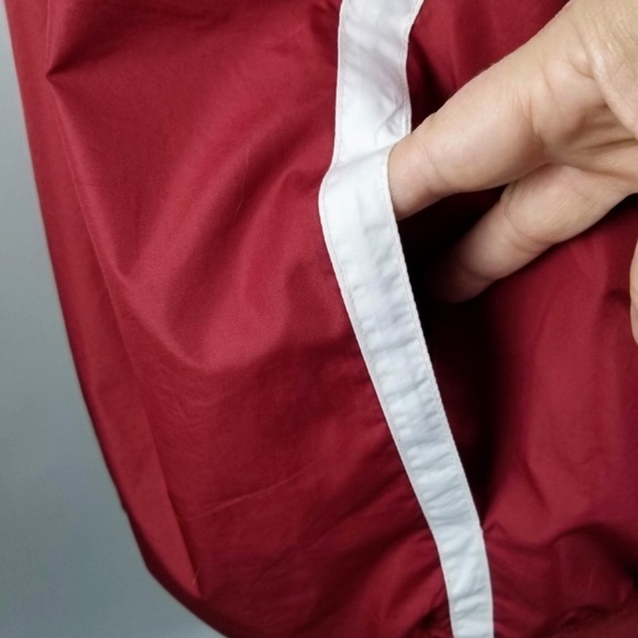 Nike Vintage -Center Check -Oklahoma University OU Crimson Red NCAA Windbreaker - Picture 7 of 11